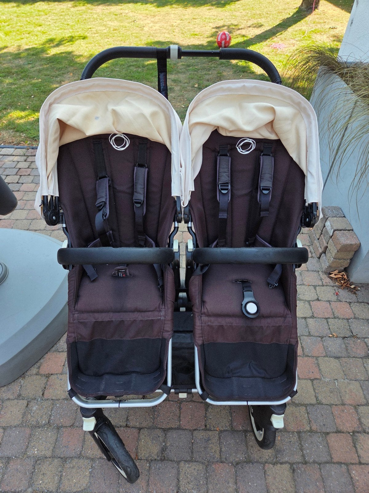 Duo Kinderwagen Bugaboo Donkey 2 met Reiswiegen, Ophalen, Gebruikt, Bugaboo
