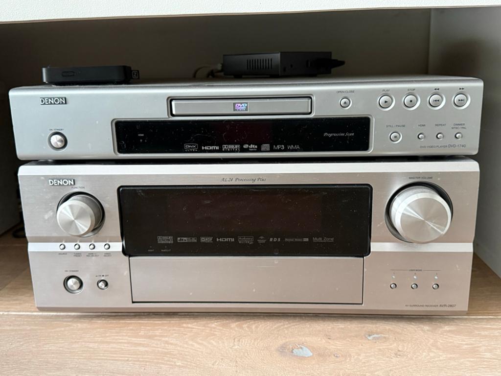 Denon DVD-speler DVD-1740 en AV Receiver AVR-2807 set, Audio, Tv en Foto, Dvd-spelers, Ophalen, Gebruikt, Dvd-speler, Overige merken