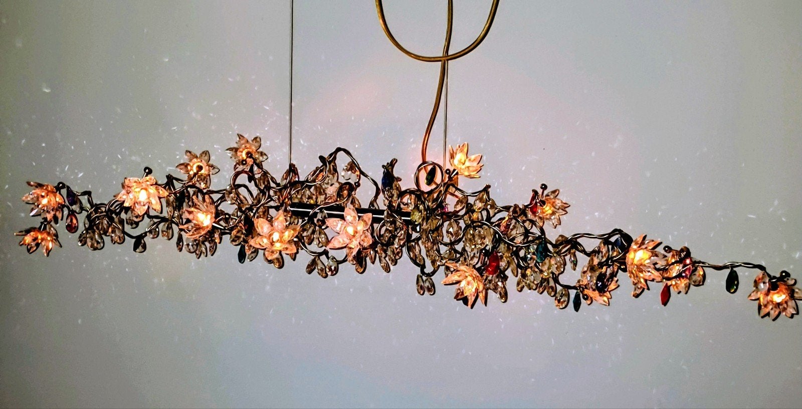 Harco loor design lamp Tiara Jewel multicolor Kite xxl, Ophalen, Design, Zo goed als nieuw, Glas