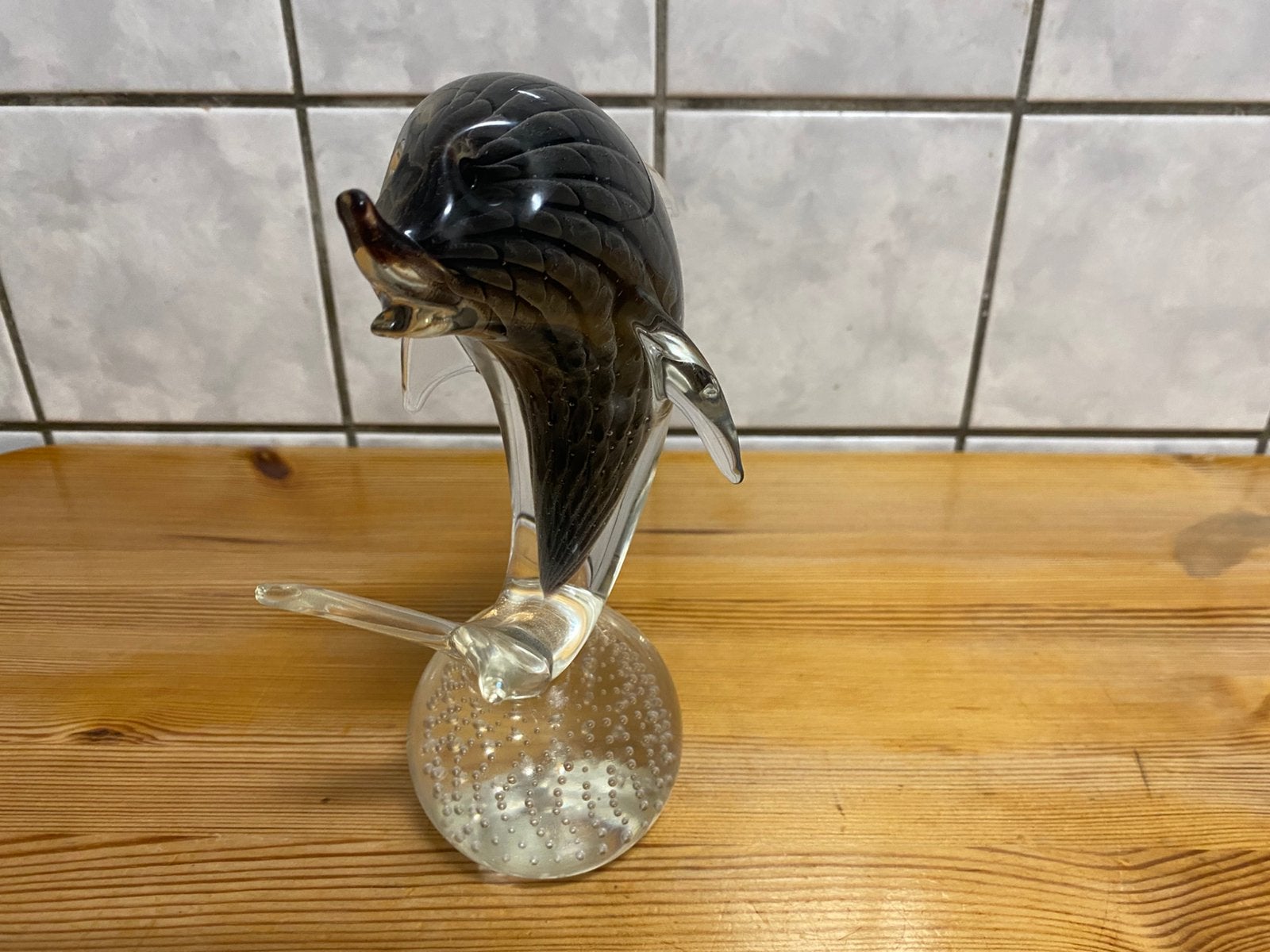 Murano dolfijn 20 cm hoog vaste prijs 25 euro, Antiek en Kunst, Ophalen of Verzenden