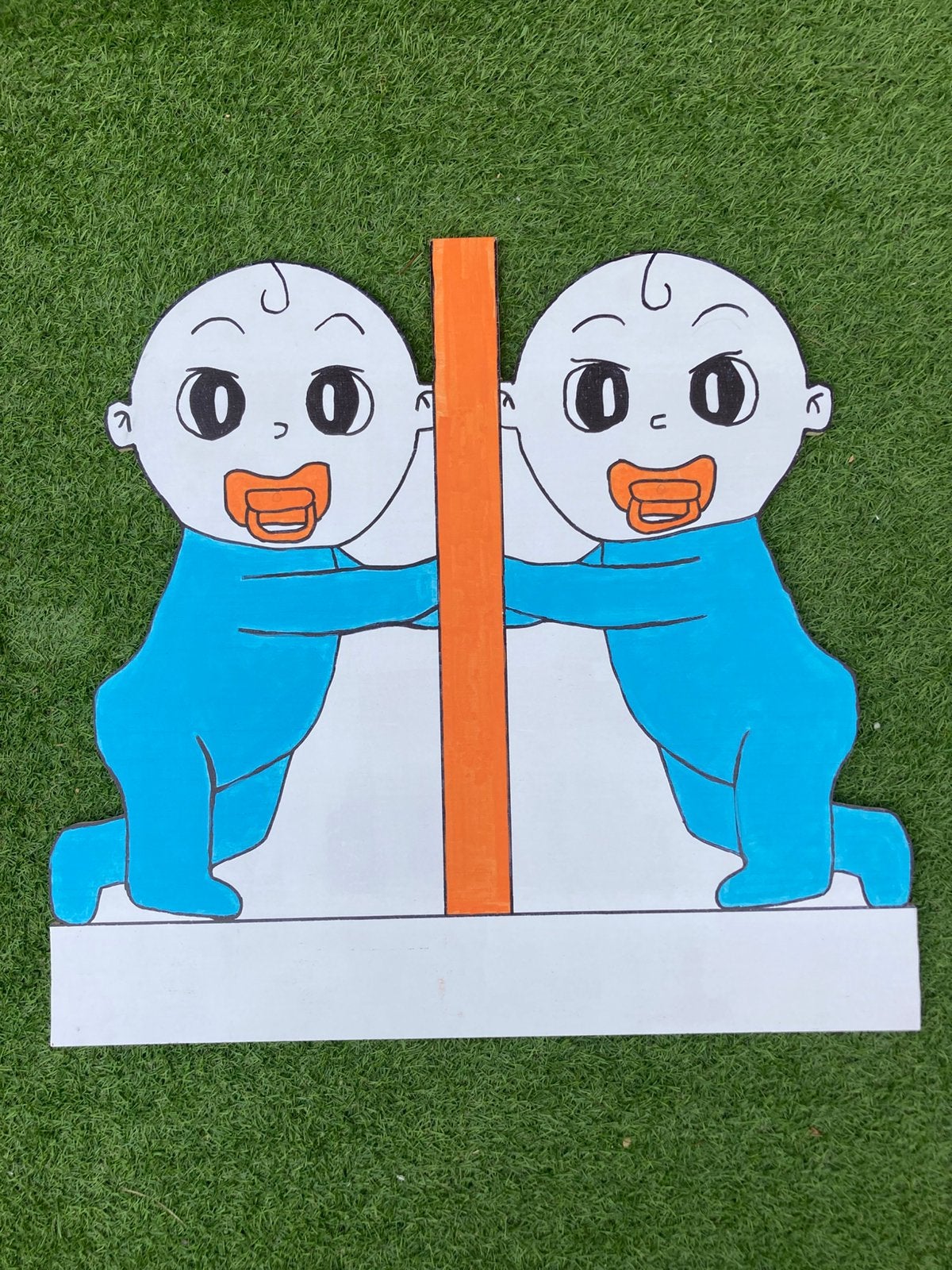 Geboortebord tweeling, Kinderen en Baby's, Kraamcadeaus en Geboorteborden, Ophalen, Nieuw, Geboortebord