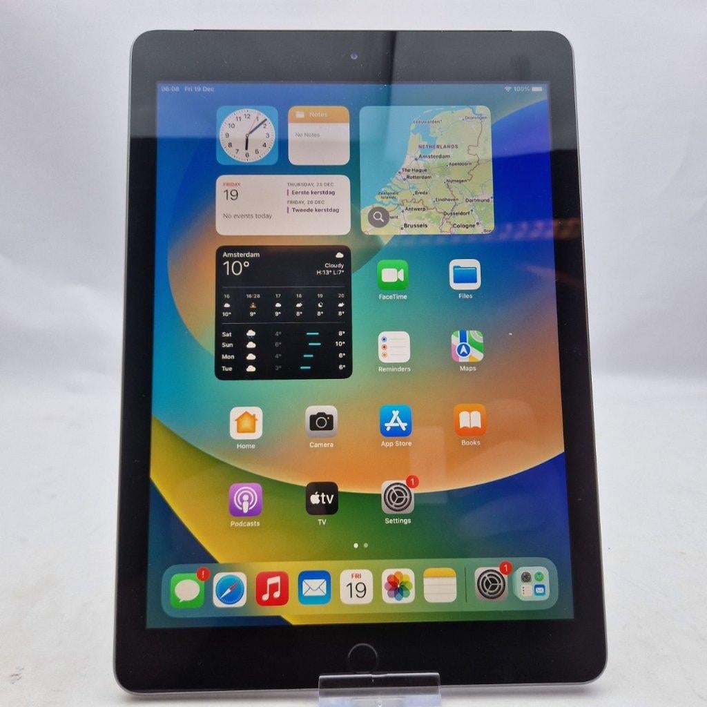 Apple iPad 5 (2017) 32GB || WiFi + 4G || iPadOS16 || €74,99, Ophalen of Verzenden, Zo goed als nieuw, 10 inch, Bescherming voor- en achterkant