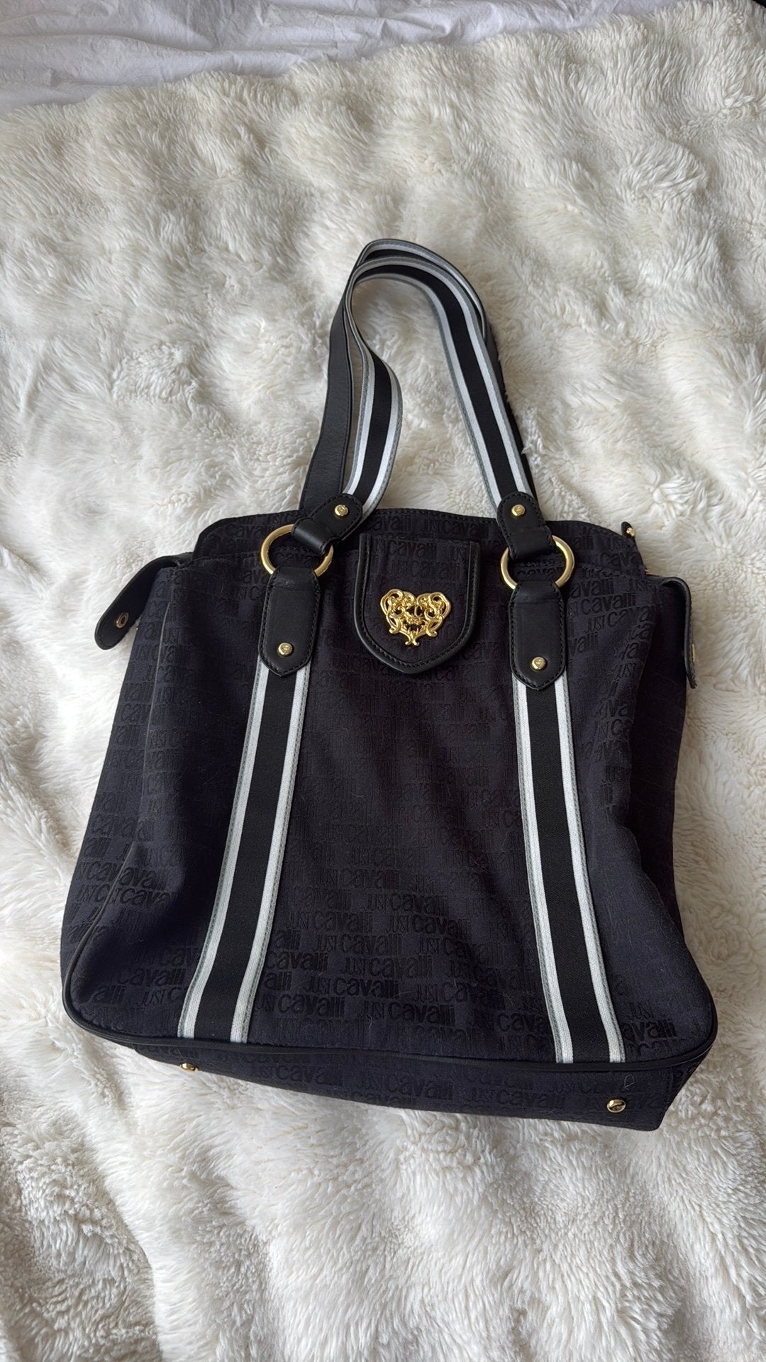 Just cavalli tas, Ophalen of Verzenden, Gebruikt, Zwart, Handtas