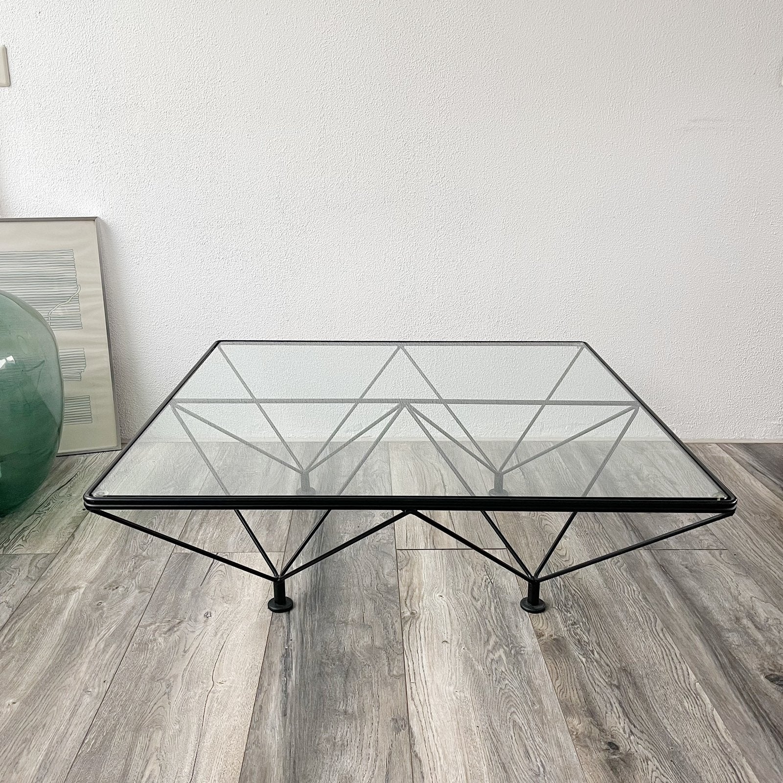 Vintage Design Salontafel | Paolo Piva "Alanda", Zo goed als nieuw, Metaal, Rechthoekig, 50 tot 100 cm