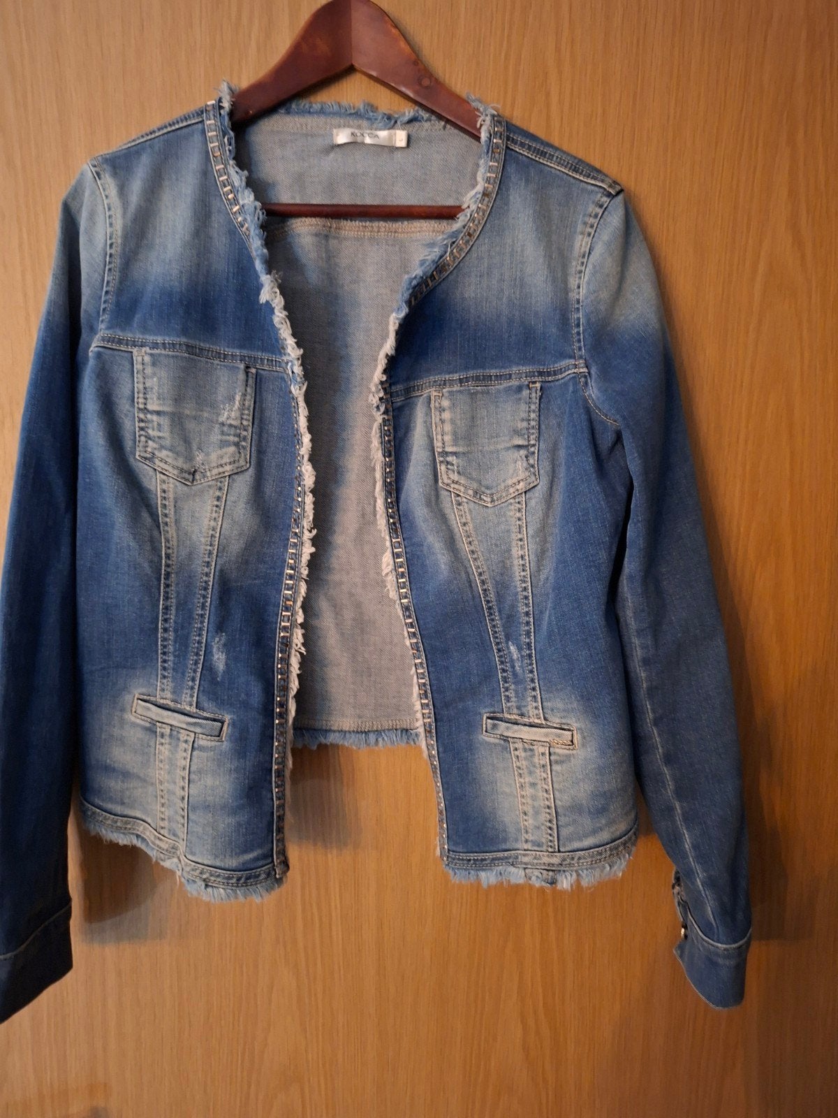Kocca spijkerjasje  L, Kleding | Dames, Blauw, Maat 42/44 (L), Kocca, Ophalen of Verzenden