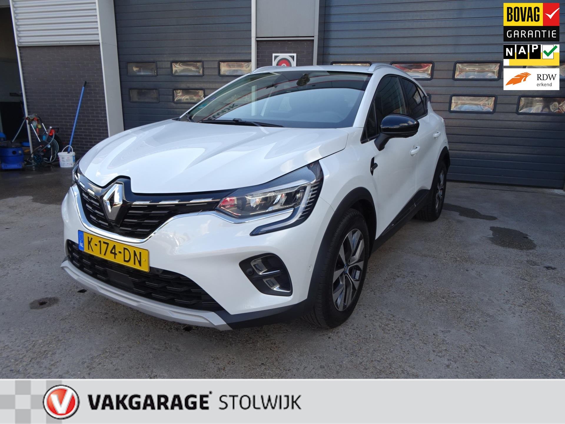 Renault Captur 1.6 E-Tech Plug-in Hybrid 160 Intens, Parelmo, Auto's, Renault, 77 km/l, Gebruikt, 4 cilinders, Leder en Stof