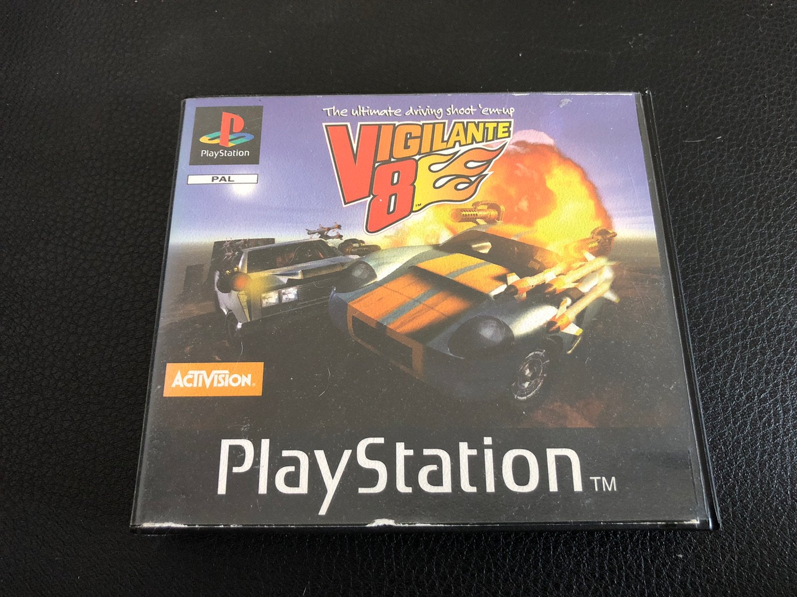 PS1, Vigilante 8, Spelcomputers en Games, Games | Sony PlayStation 1, 1 speler, Ophalen of Verzenden, Zo goed als nieuw, Vanaf 3 jaar