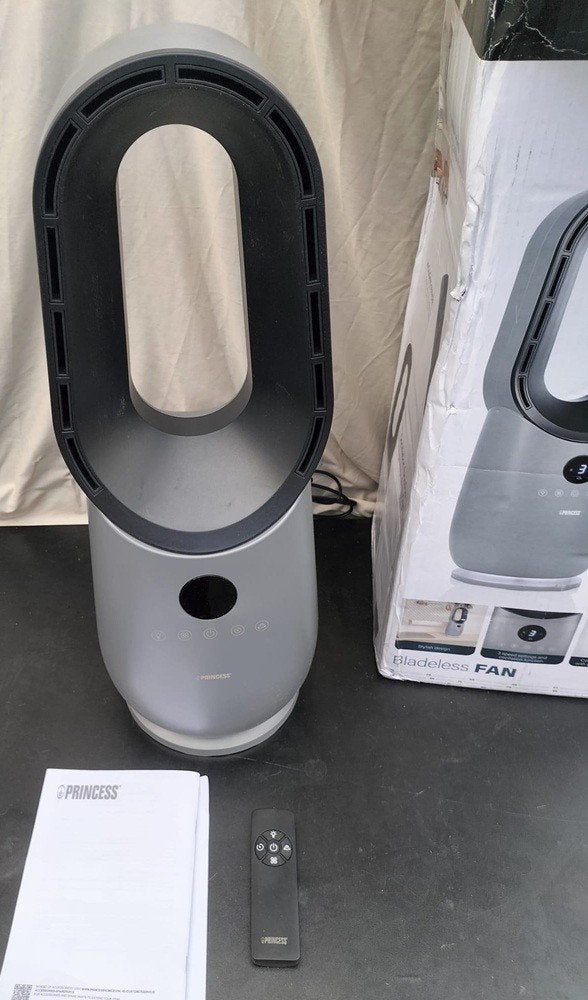 Princess bladloze torenventilator 60W krachtig & stil timer, Ophalen of Verzenden, Ventilator met afstandsbediening, Zo goed als nieuw