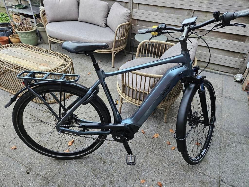 Giant Dailytour E+ maat L slechts 1150 km! met Yamaha motor, Fietsen en Brommers, Zo goed als nieuw, 50 km per accu of meer, 55 tot 59 cm
