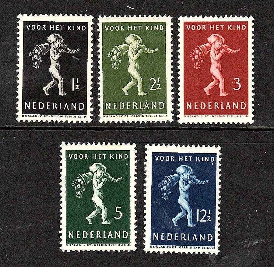 nvph 327-331kinderzegels1939 ongebruikt ., Ophalen of Verzenden, T/m 1940, Postfris