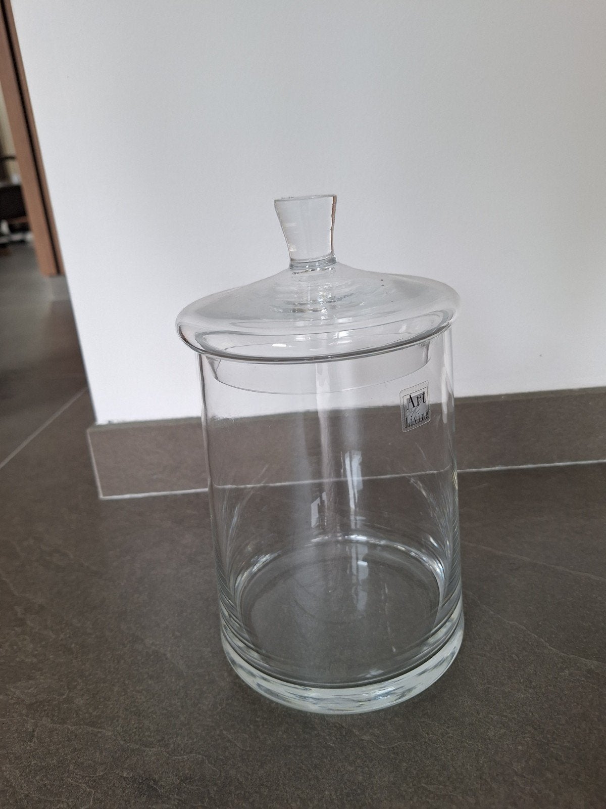 Glazen pot met deksel, Ophalen, Meerkleurig, Overige stijlen, Zo goed als nieuw