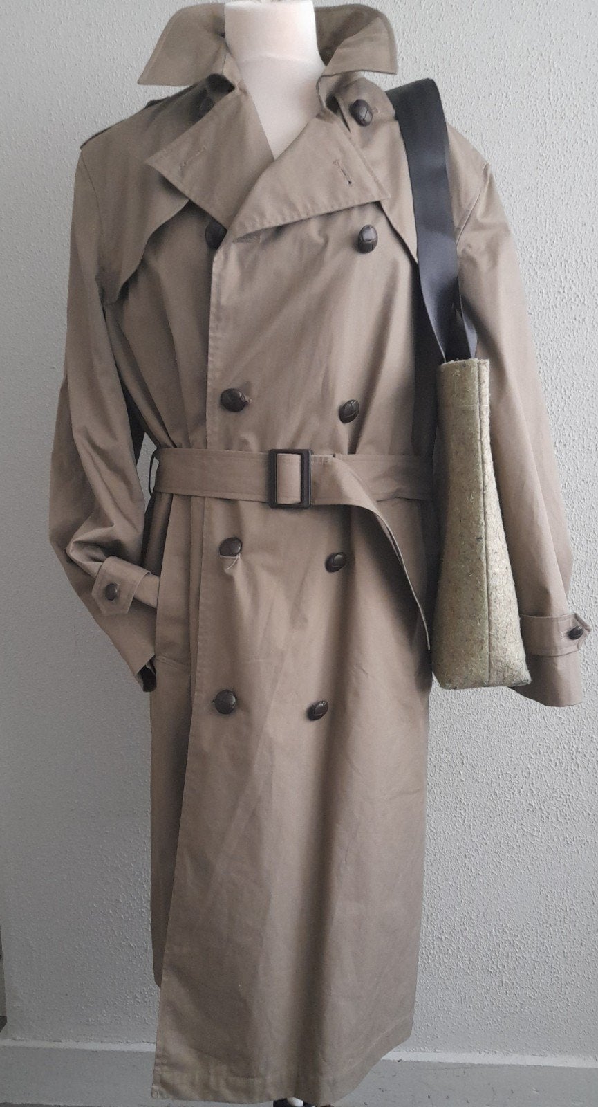 Nieuwe Vintage Leger Trenchcoat Retro Kleding, Ophalen of Verzenden, Nieuw, Maat 42/44 (L), Groen