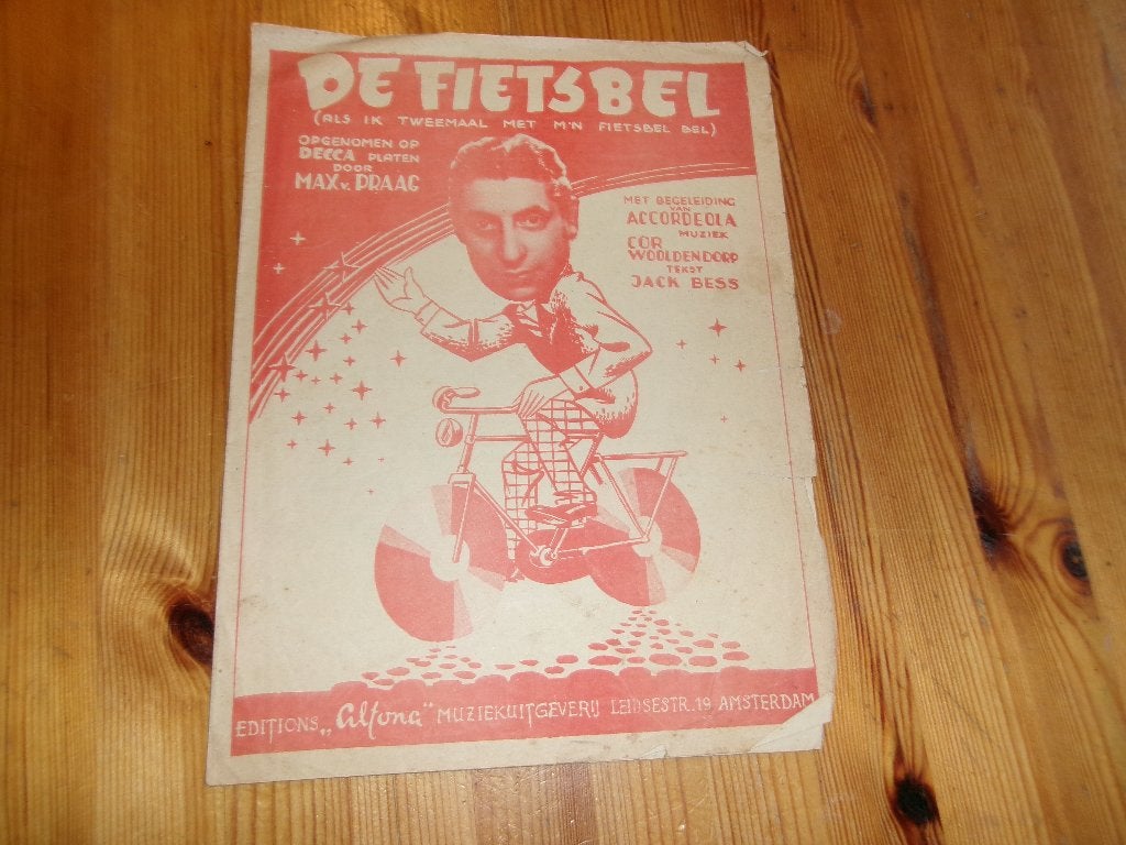 Fietsbel foxtrot - c. Woldendorp / j. Bess, Gebruikt, Gitaar, Ophalen of Verzenden, Artiest of Componist