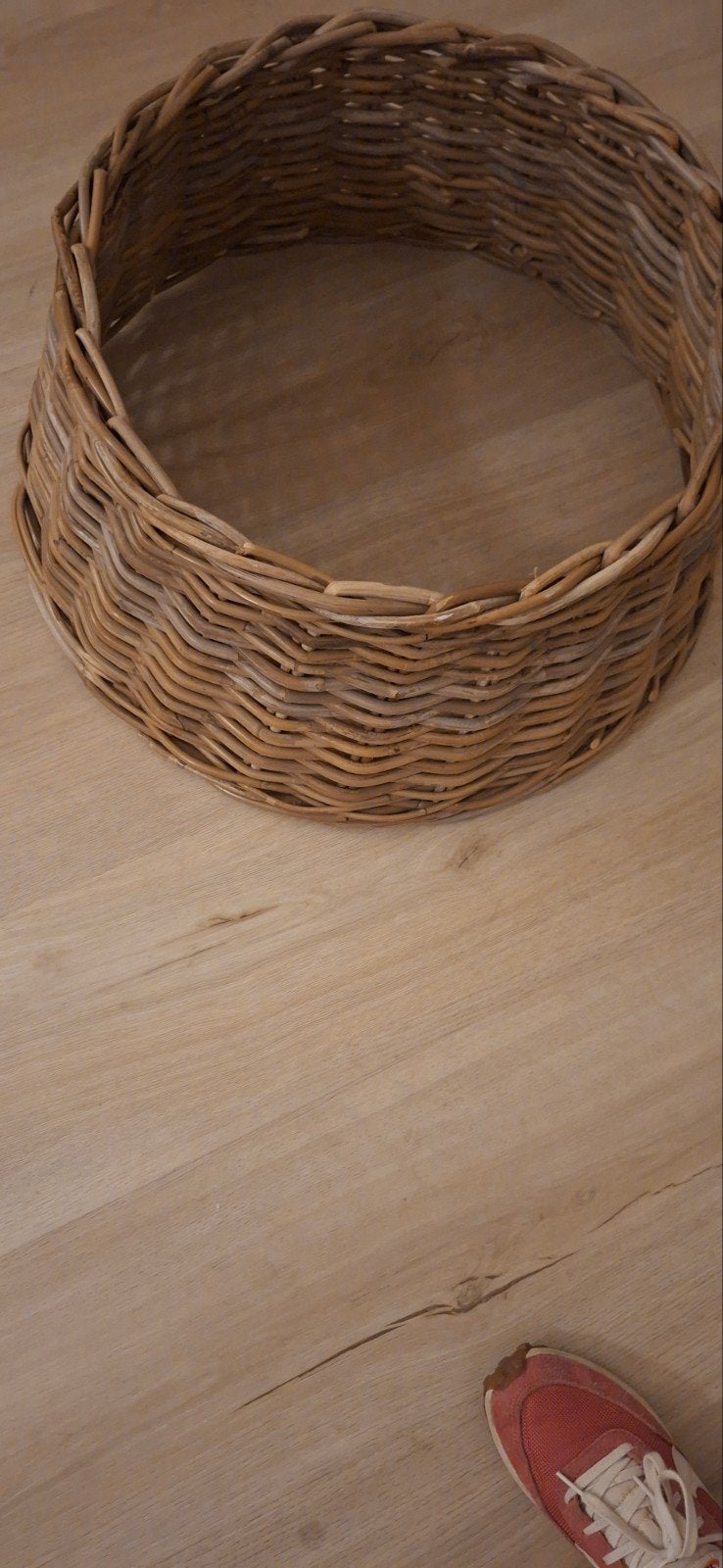 Rotan mand - Nooit gebruikt, Ophalen, Gevlochten, Mand, Rond