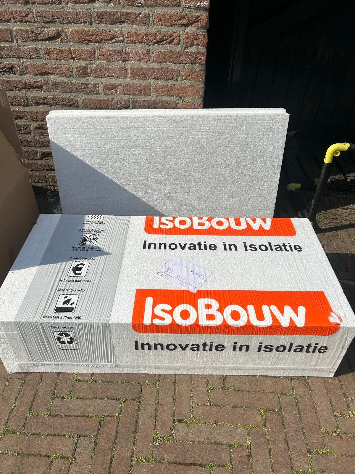 7x IsoBouw EPS 100 SE isolatieplaten 100x50cm, Ophalen, 4 tot 8 cm, Zo goed als nieuw, Minder dan 5 m²