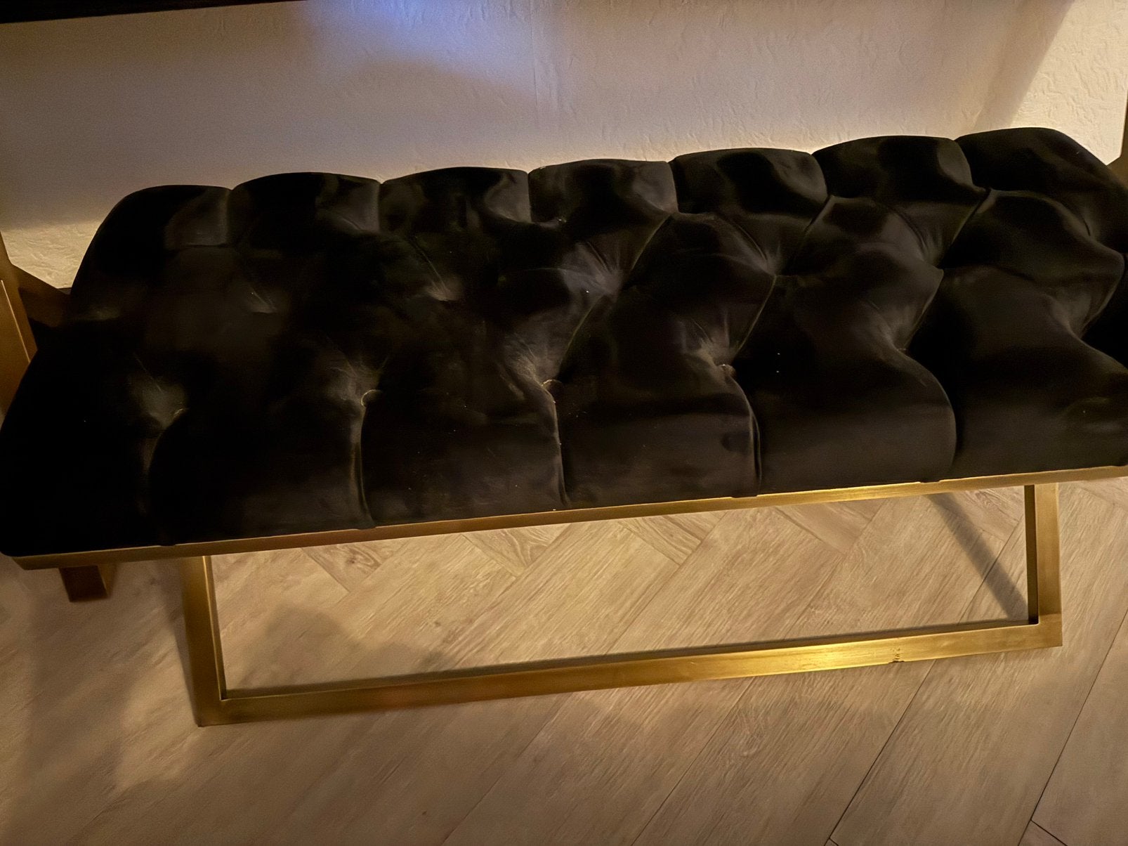Luxe kaptafel incl bankje spiegel, Ophalen, Zo goed als nieuw, Minder dan 100 cm