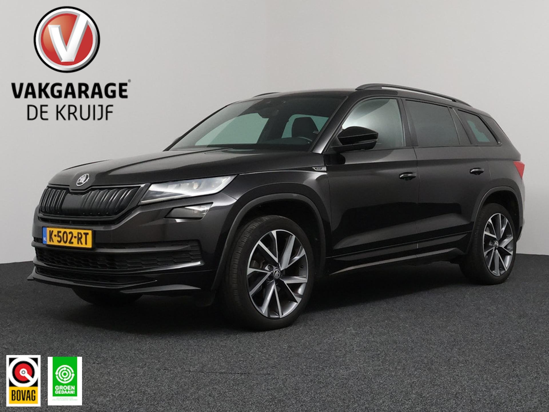 Skoda Kodiaq 1.5 TSI Sportline Business 7p. Trekhaak | ACC |, Auto's, 4 cilinders, 150 pk, Zwart, Origineel Nederlands