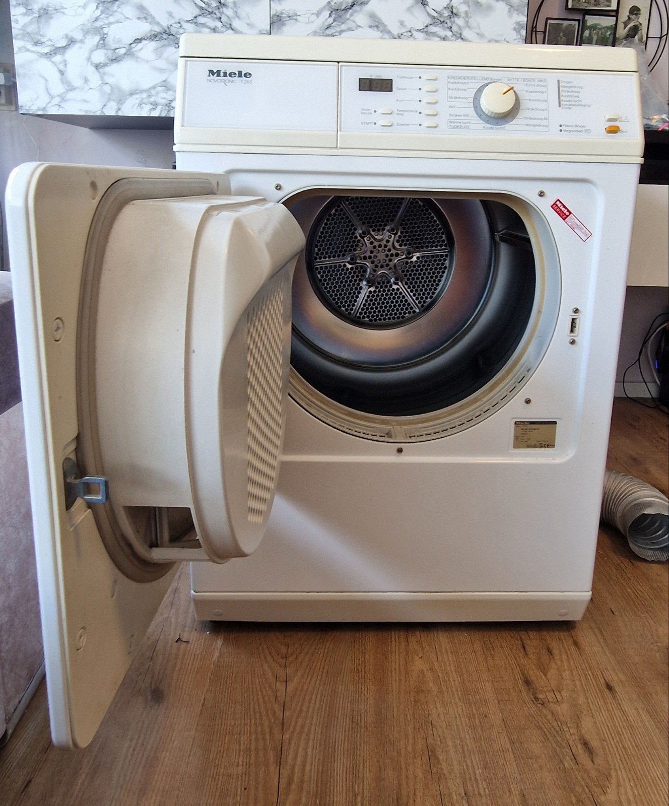 Miele Novotronic T 263 wasdroger – nette staat, Witgoed en Apparatuur, Ophalen, Gebruikt, Luchtafvoer, 4 tot 6 kg
