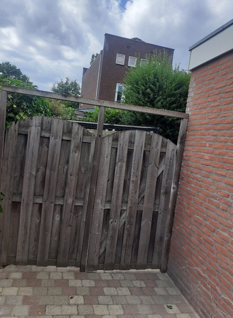 Schuttingpoort  220  cm breed !!, Tuin en Terras, Minder dan 3 meter, Ophalen of Verzenden, Hout, 1 tot 2 meter
