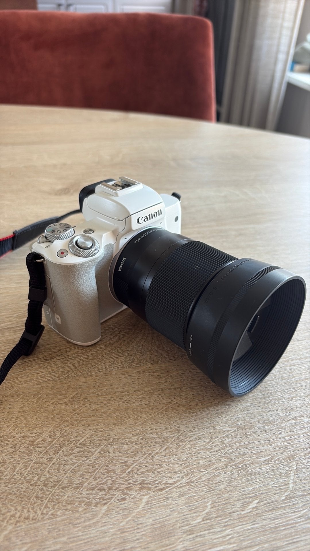 Canon eos m50 mark ii met 30mm 1.4 lens, Ophalen, Zo goed als nieuw, Systeemcamera, Canon