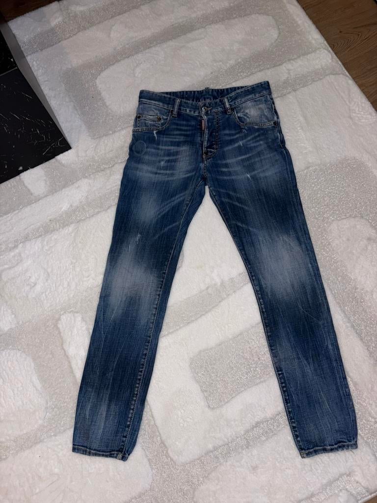 Dsquared 2 broek, Ophalen of Verzenden, Zo goed als nieuw, Blauw, Overige jeansmaten