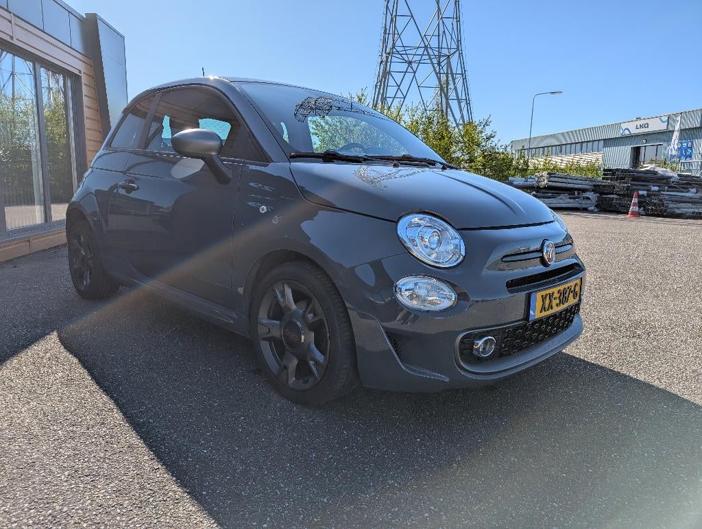 Fiat 500 Twinair Turbo Sport 80pk 2019 Grijs BEATS AUDIO, Auto's, Fiat, Voorwielaandrijving, Leder en Stof, 905 kg, Origineel Nederlands