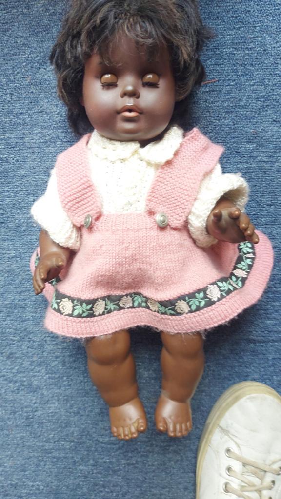 Pop uit de jaten 1950 maakt huilgeluid ., Verzamelen, Poppen, Ophalen, Zo goed als nieuw, Pop