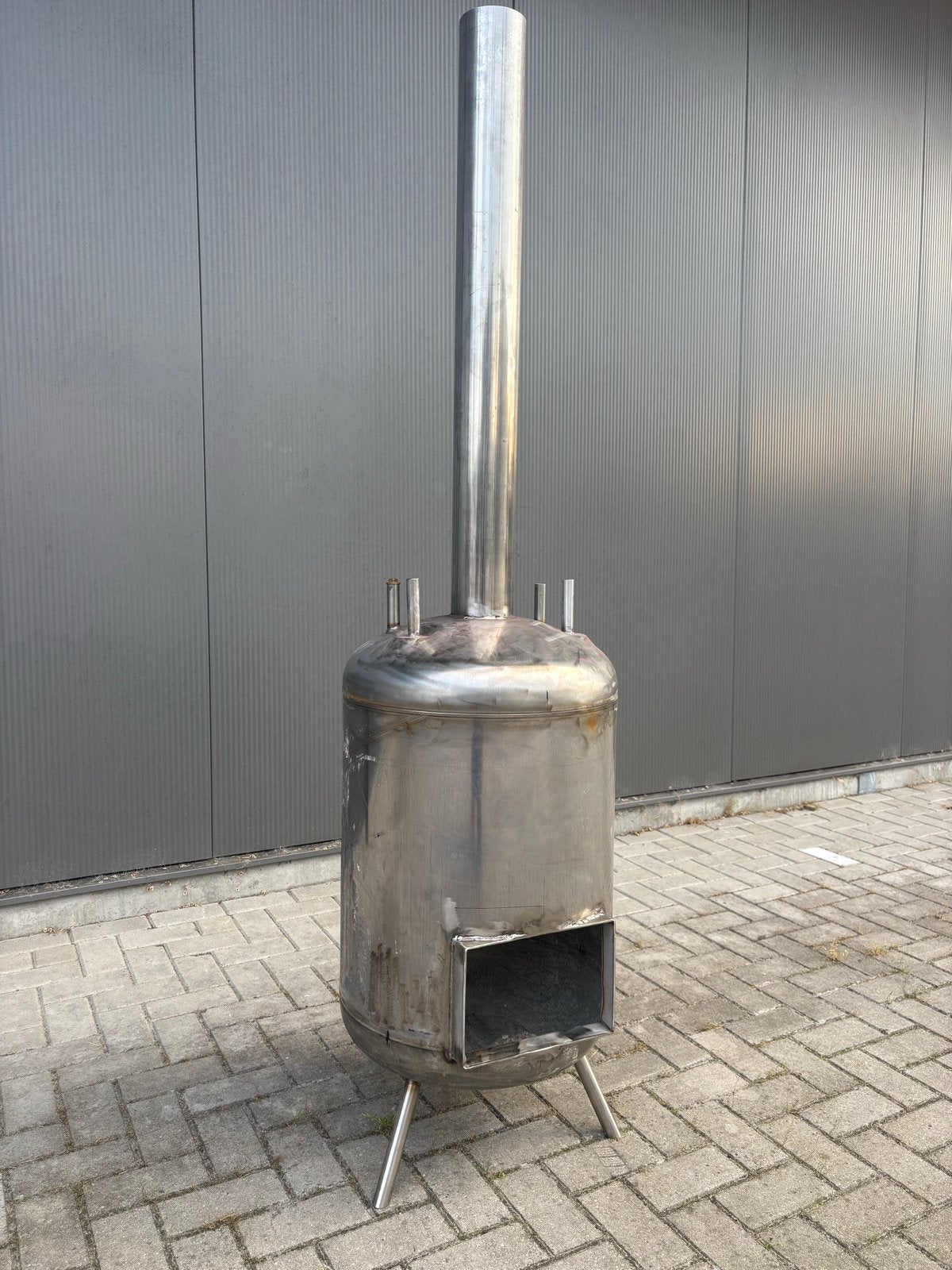 RVS Terraskachel met warmtewisselaar voor zwembad, Ophalen, Nieuw