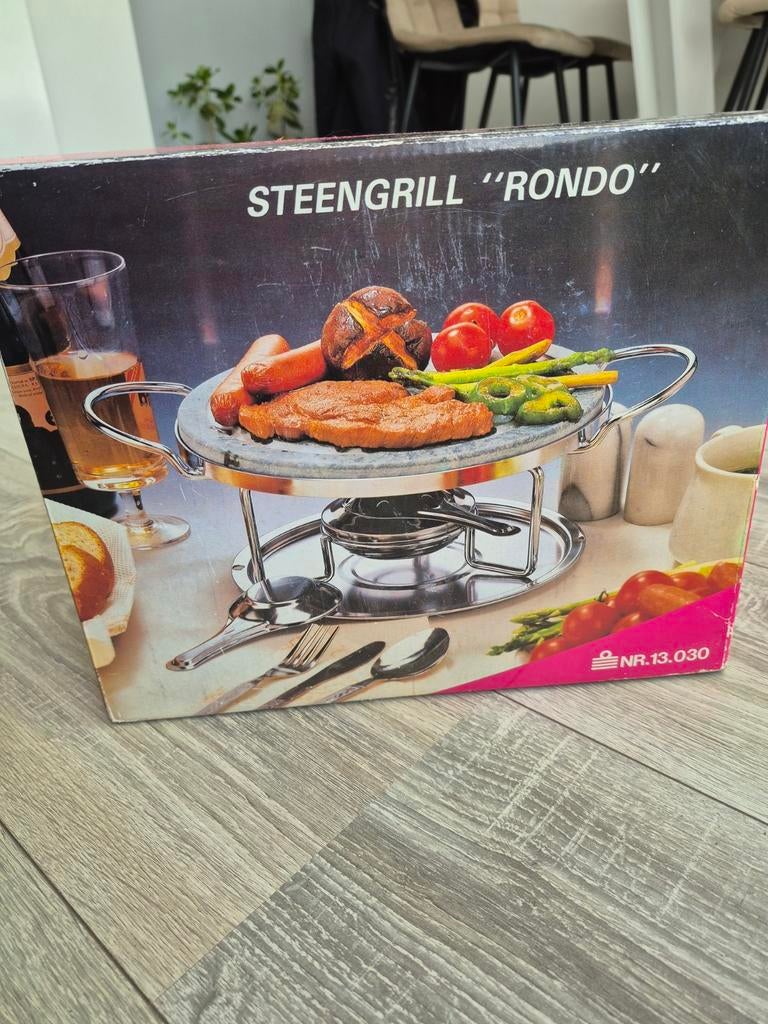 Steengrill "Rondo" - Compleet en ongebruikt, Witgoed en Apparatuur, Gourmetstellen, Ophalen of Verzenden