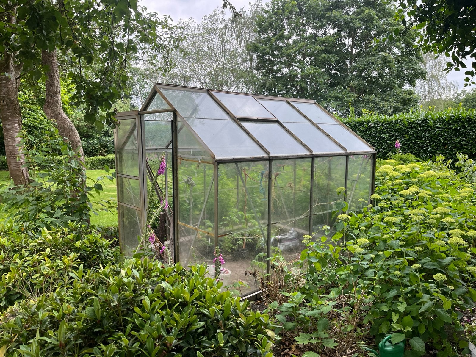 Mooie kas, Ophalen, Glas, Aluminium