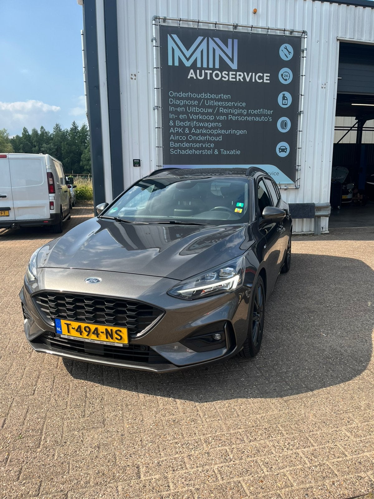 Ford Focus 1.5 Ecoboost  ST Line 150pk 2019 Grijs, Auto's, Stof, 700 kg, Handgeschakeld, Adaptive Cruise Control