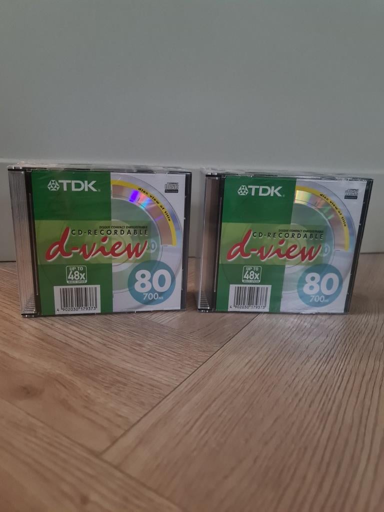 TDK CD-R D-View 80 min 700 MB (2x 10 stuks), Ophalen of Verzenden, Nieuw, Cd, TDK