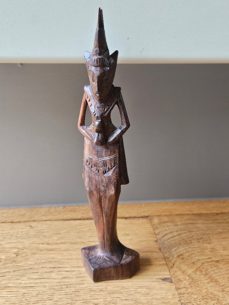 Indonesie houtsnijwerk, Houtsnijwerk, Minder dan 20 cm, Ophalen of Verzenden, Handgemaakt