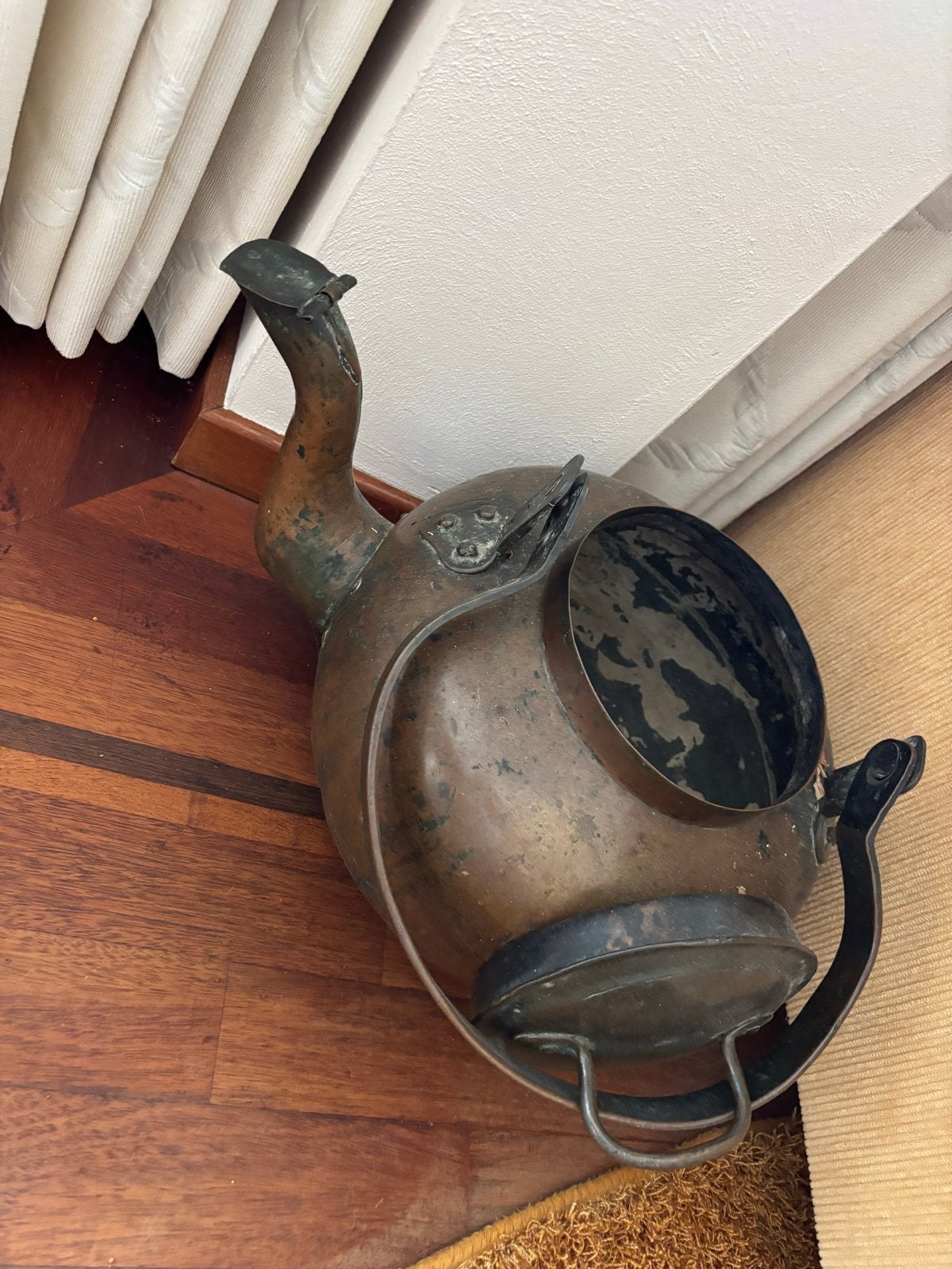 Antieke Koperen Kan - Decoratieve Waterkan, Ophalen, Koper