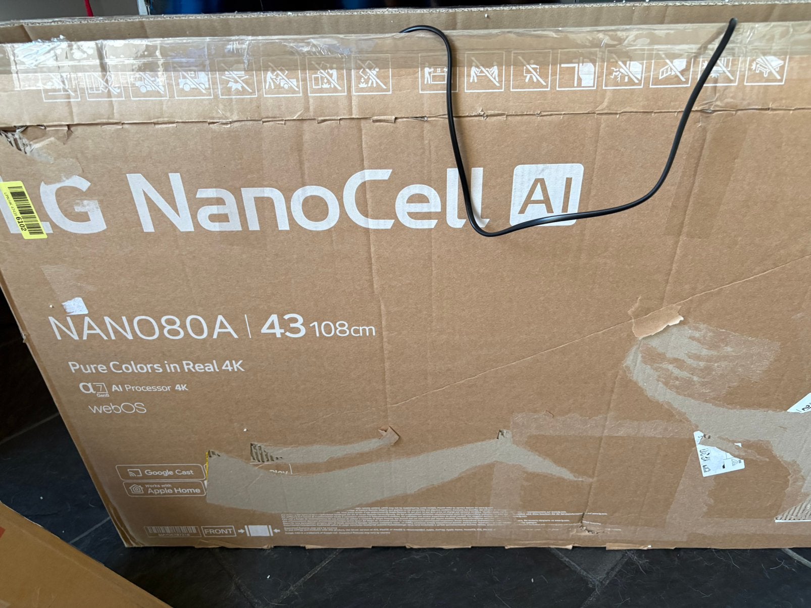 Smart tv’s (bijna allemaal gebarsren scherm!), 50 Hz, Ophalen, Overige merken, 100 cm of meer