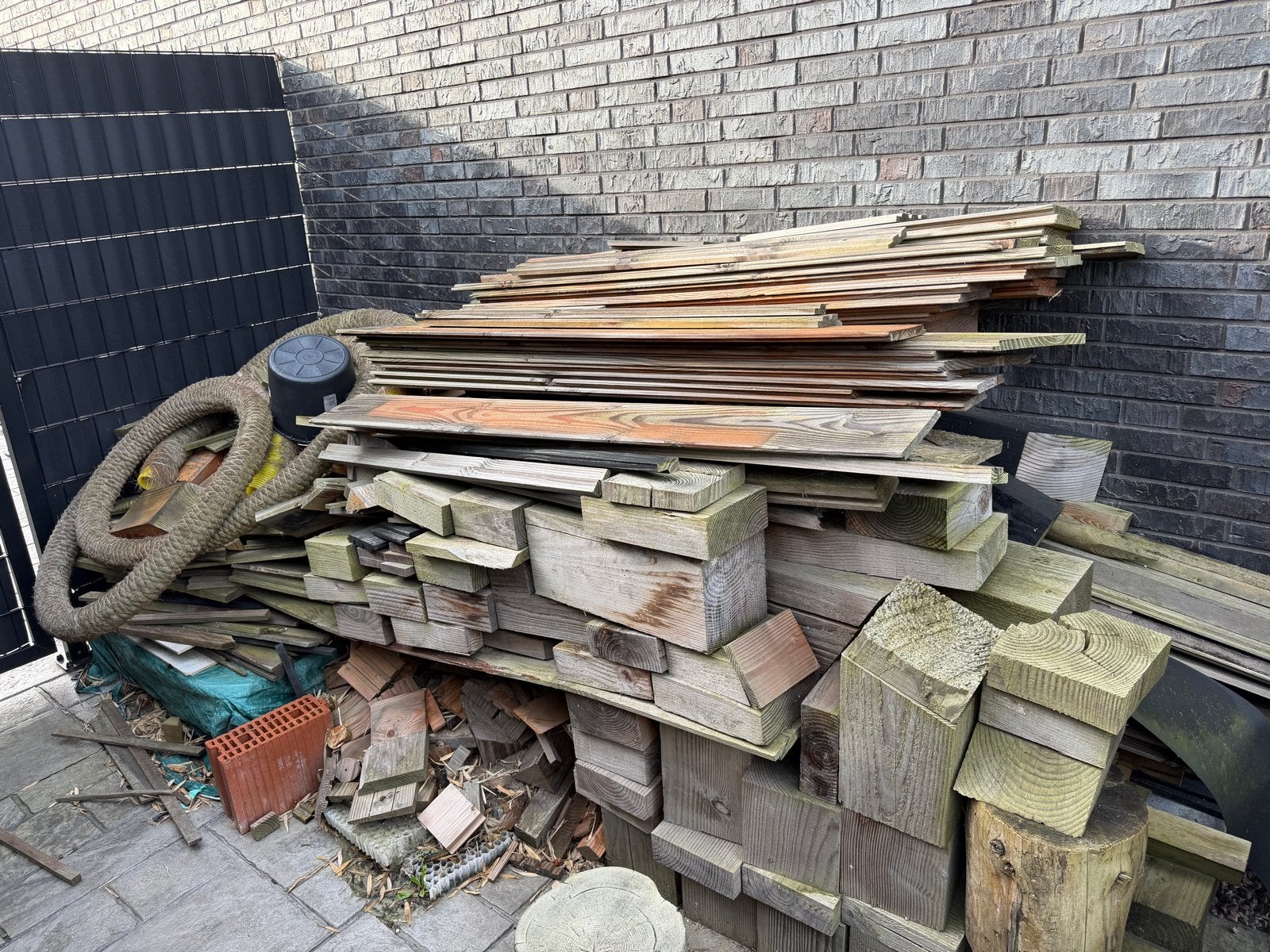 Brand/stook hout gratis, Doe-het-zelf en Verbouw, Ophalen, Gebruikt, Overige houtsoorten, Overige typen