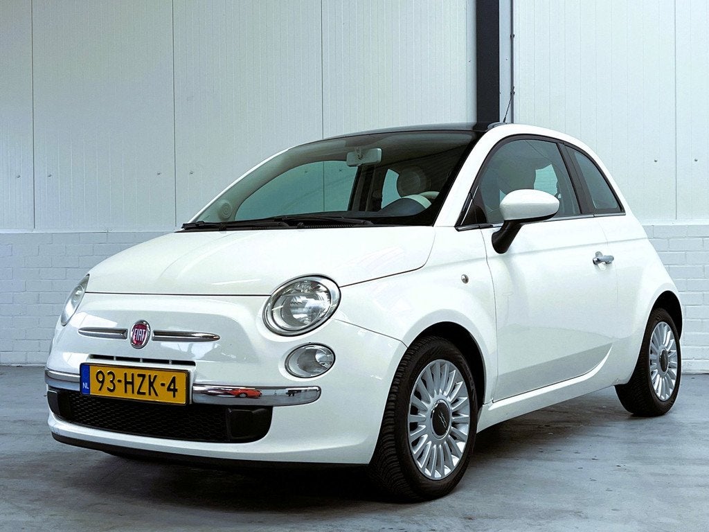 Fiat 500 1.2 Lounge|Pano|Automaat|Org NL, Euro 5, Stof, Gebruikt, 4 cilinders