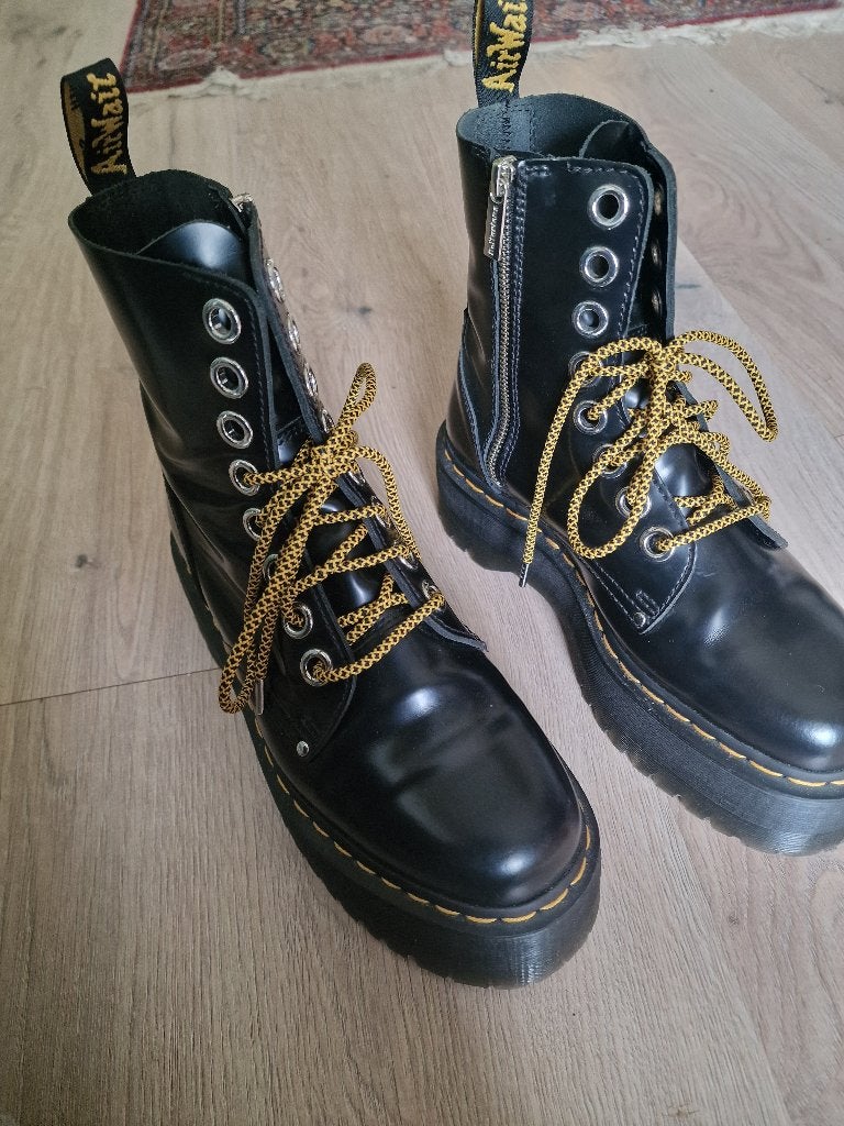 Dr Martens Platformlaarzen, Jadon max buttero, Zwart, Lage of Enkellaarzen, Ophalen of Verzenden, Dr. Martens