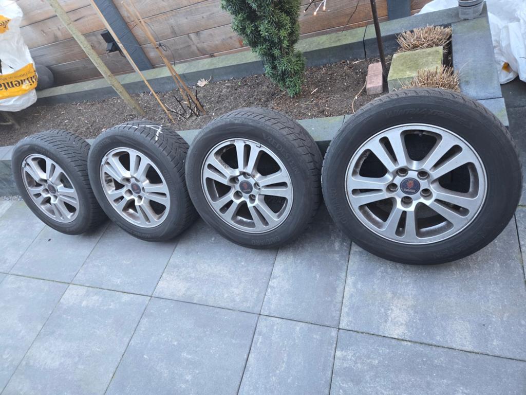 SAAB 16 INCH lichtmetalen velgen, Auto-onderdelen, Banden en Velgen, Ophalen of Verzenden, Gebruikt