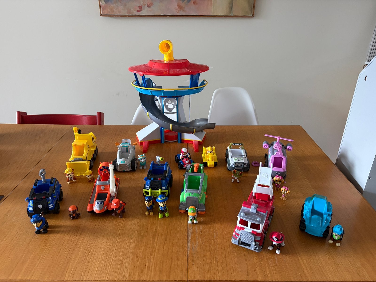 PAW Patrol: Lookout toren + 12 voertuigen + figuren, Ophalen, Gebruikt