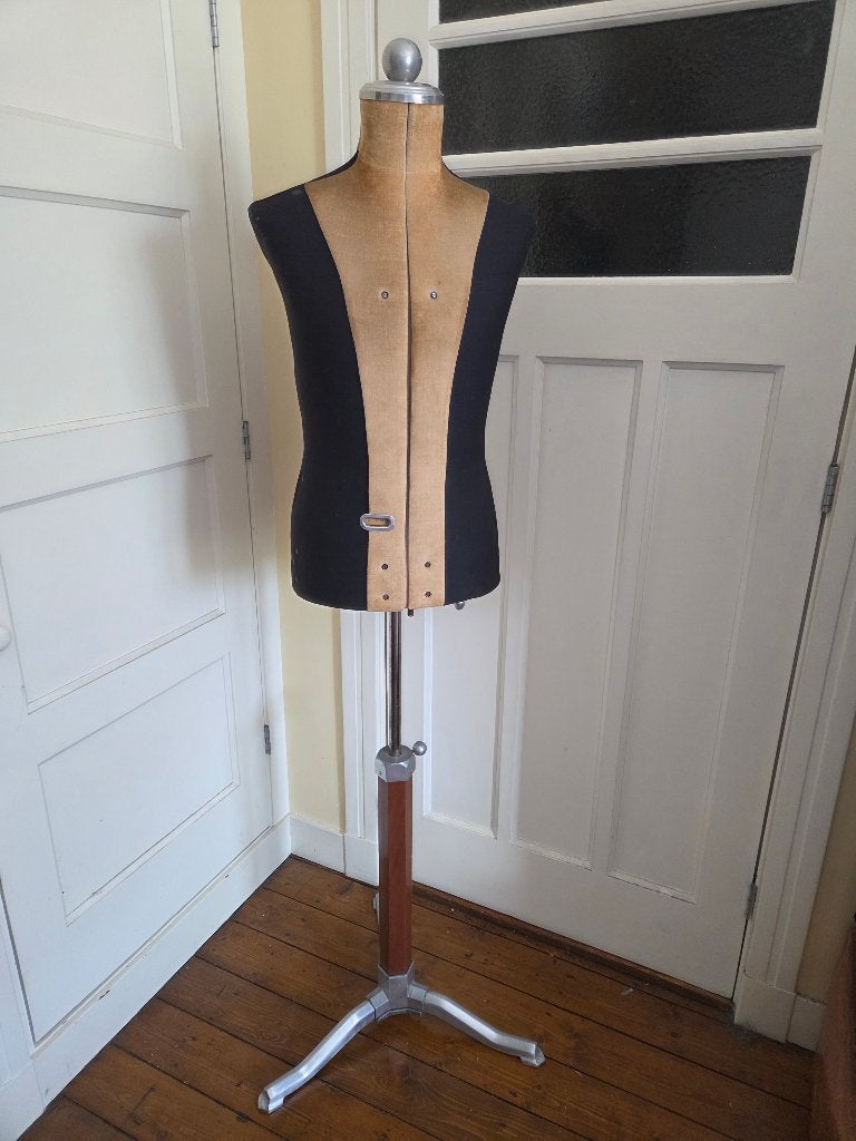 Vintage retro paspop mannequin buste torso verstelbaar, Verzamelen, Retro, Huis en Inrichting, Ophalen