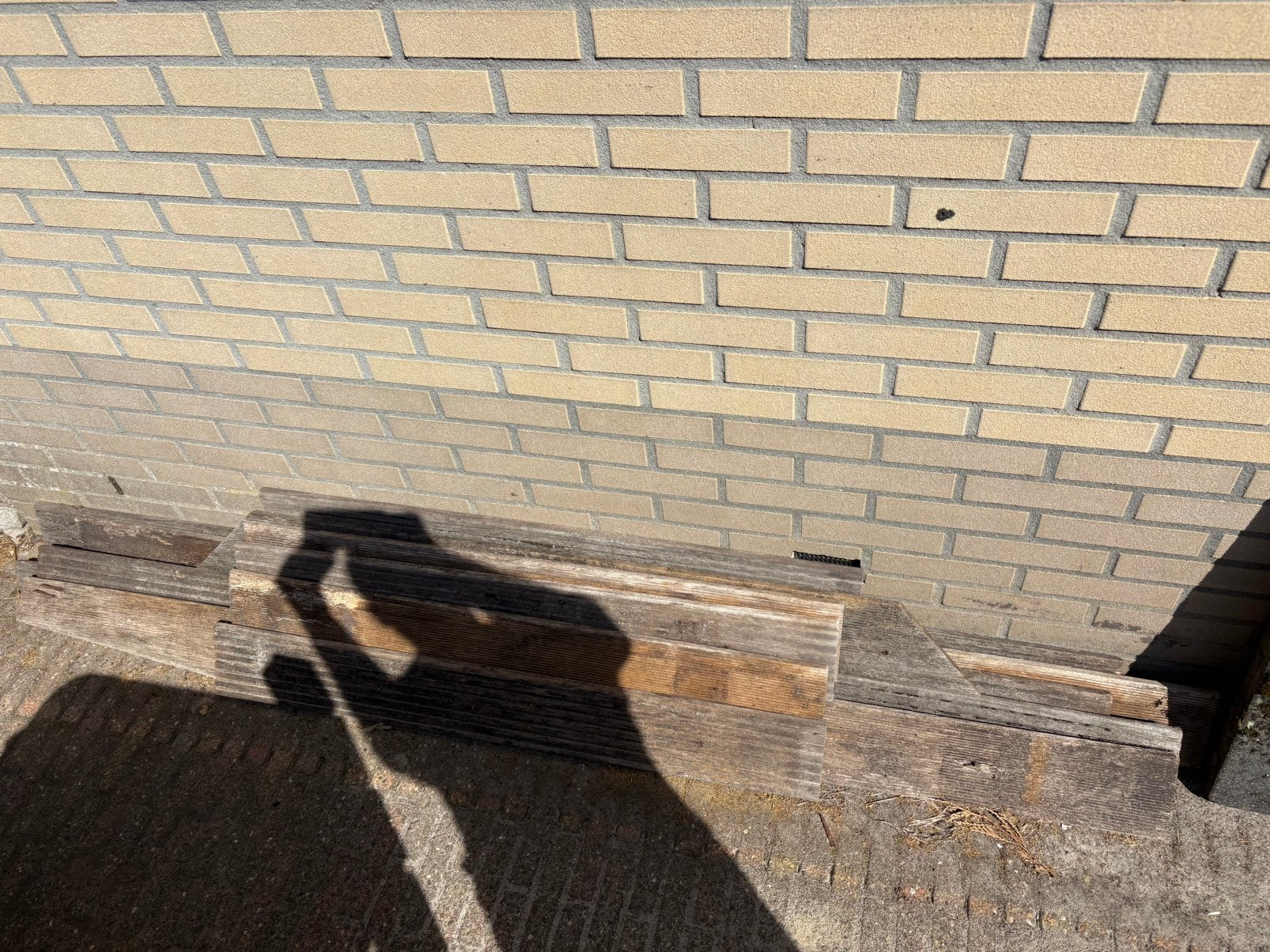 Vlonder hout, Tuin en Terras, Ophalen, Zo goed als nieuw, Hout