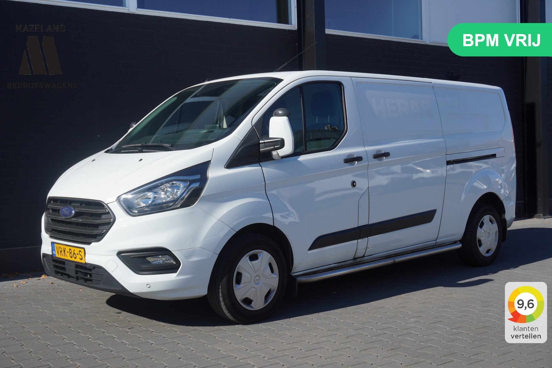 Ford Transit Custom 2.0 TDCI L2 130PK 2x Schuifdeur EURO 6 -, Voorwielaandrijving, 4 cilinders, Wit, Origineel Nederlands