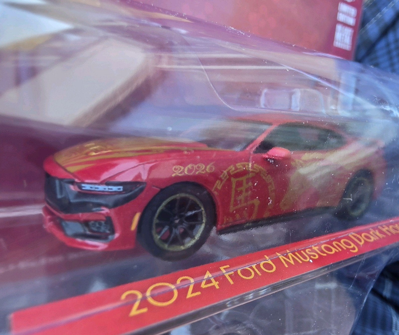 2024 Ford Mustang Dark Horse Greenlight 1:64, Ophalen of Verzenden, Nieuw, Auto