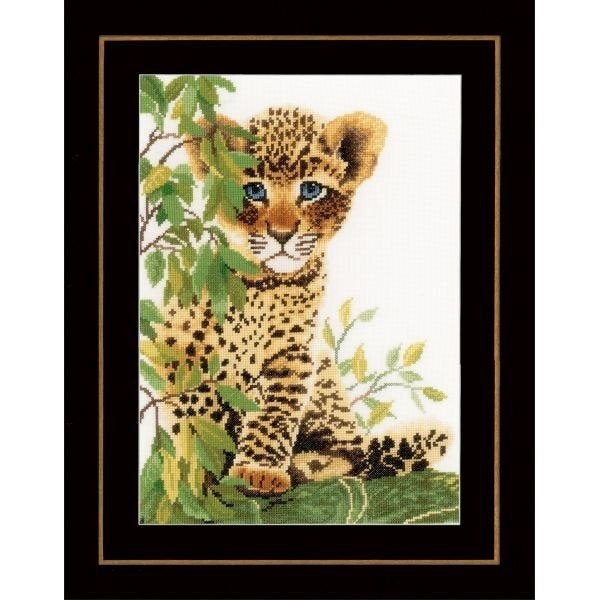 Borduurpakket Leopard cub pn0158160, ., Nieuw, Ophalen of Verzenden, .