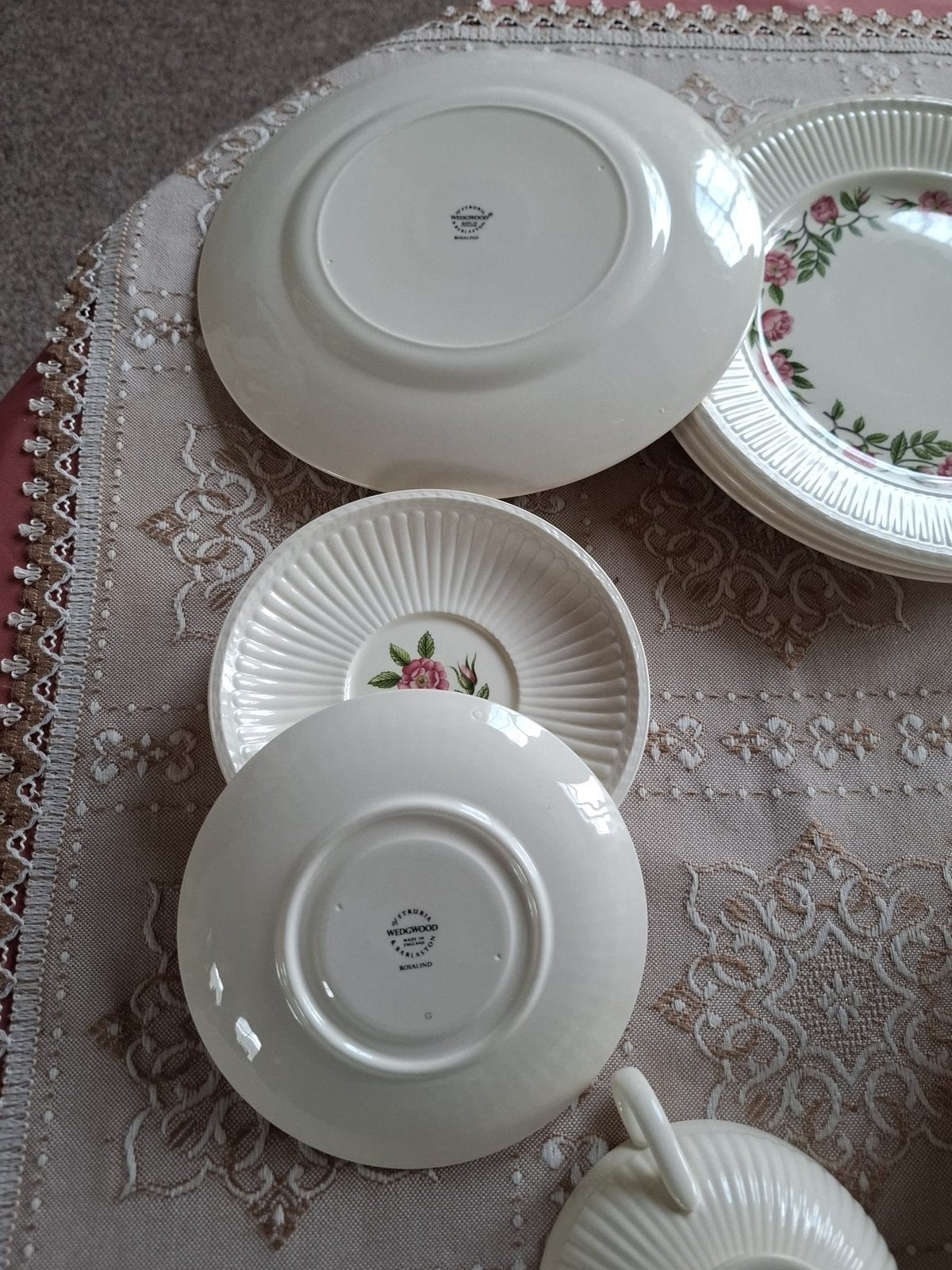 Wedgwood Roseland servies – vintage Engels porselein, Ophalen of Verzenden
