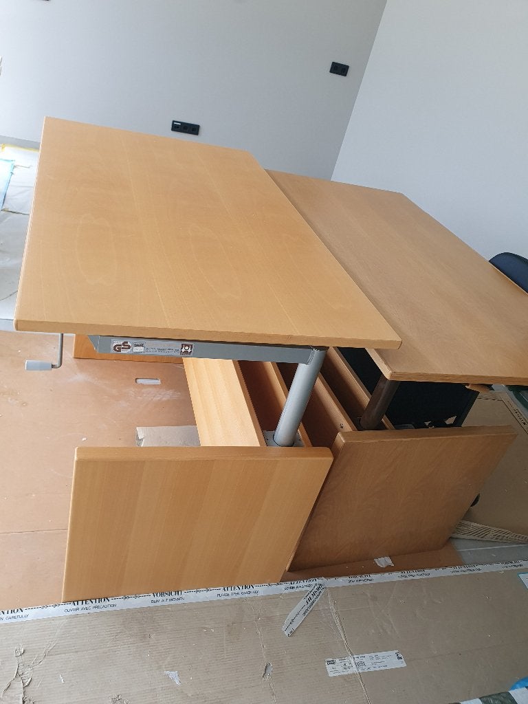Bureau/tekentafel, Ophalen, Zit-sta bureau, Gebruikt, In hoogte verstelbaar