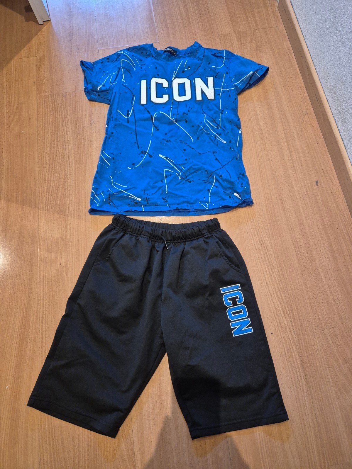 ICON Zomerset T-shirt + Short - Maat 158, Kinderen en Baby's, Kinderkleding | Maat 152, ICON, Gebruikt, Ophalen of Verzenden, Setje