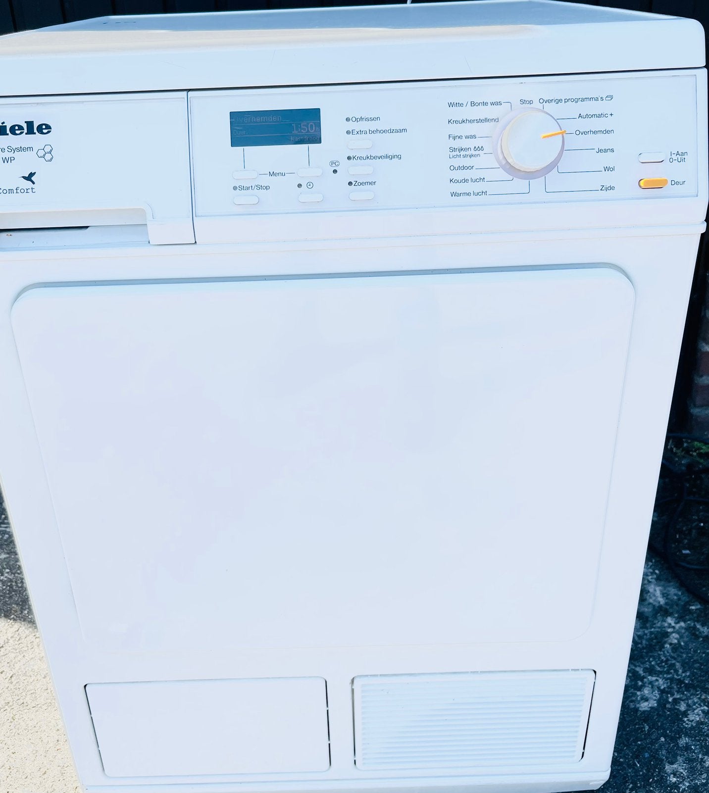 Mooie,Miele Warmtepompdroger 7KG EcoComfort top staat A+++, Witgoed en Apparatuur, Wasdrogers, Zo goed als nieuw, Condens, Voorlader