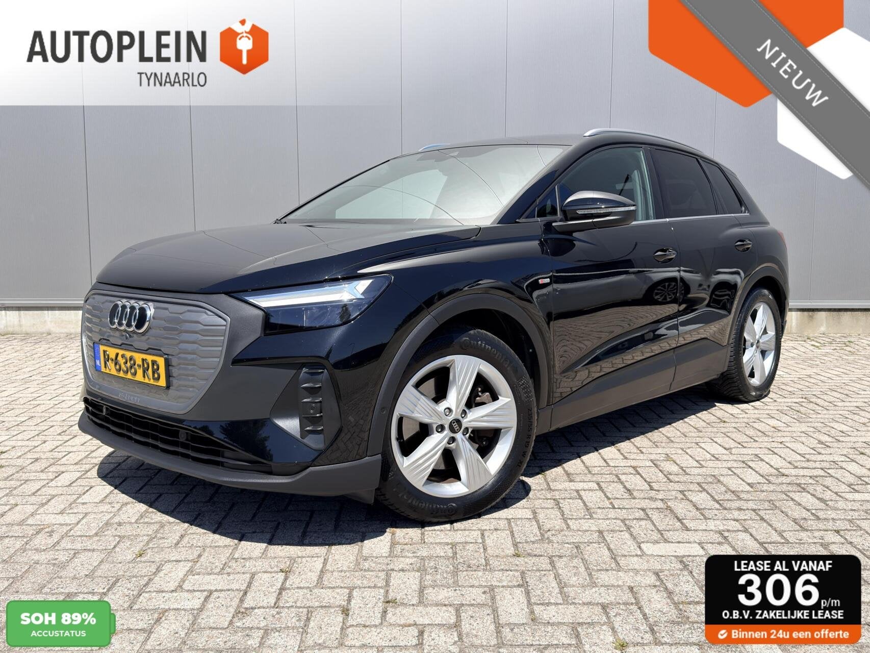 Audi Q4 e-tron 45 quattro Edition 77 kWh 1e eig|Trekhaak|Dea, Auto's, Audi, Gebruikt, Met garantie (alle), Zwart, Origineel Nederlands